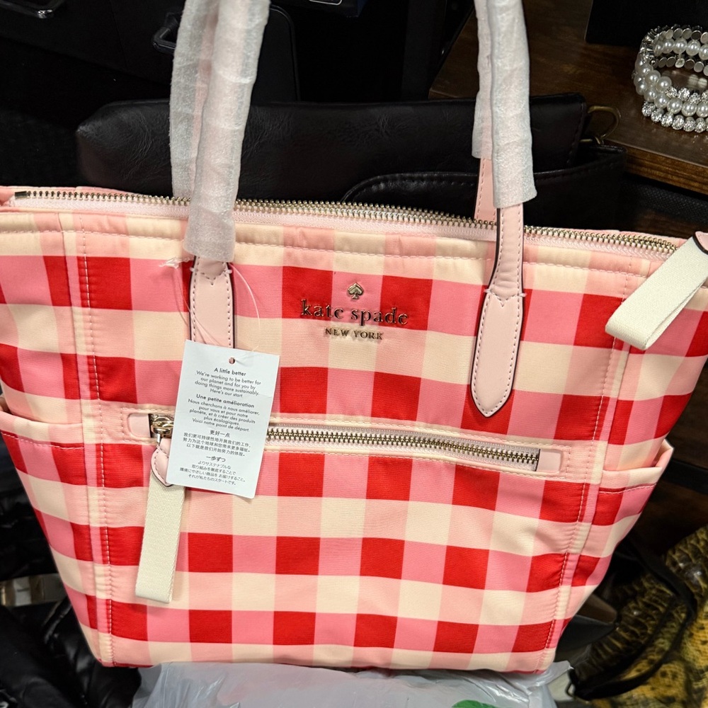 Kate Spade Chelsea Gingham Tote - Medium - Picture 2 of 14
